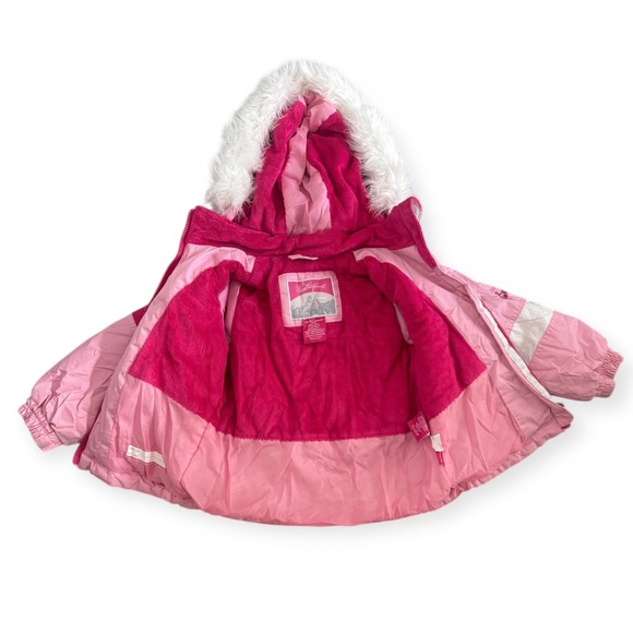 Weatherproof Pink Fleece Lined Hooded Ski Jacket Size 4T - Picture 2 of 9